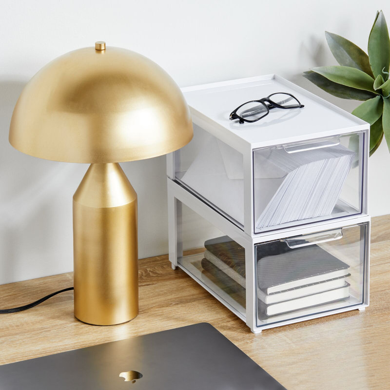 17" Gold Desk Lamp