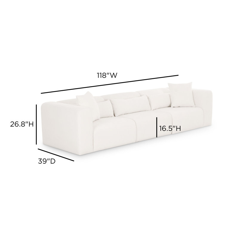 Tarra Cream Chenille Modular Sofa
