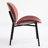 Mid-Century Style Chair, Comfortable Back Support, Walnut Frame, Fits Primary Living Space, 14.1 In. Package Width Modern Chair In Bean Paste Pink, High Sponge, Elegant Appearance, Home Decor-600619260