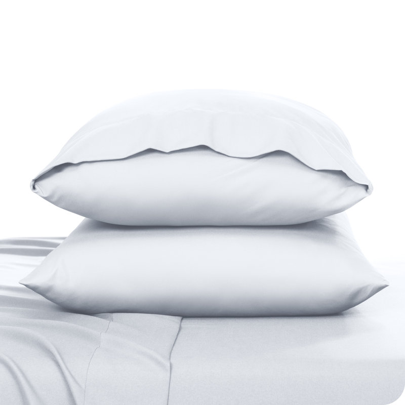 Microfiber Pillowcase Set Envelope Closure, California King Pillow Case, White