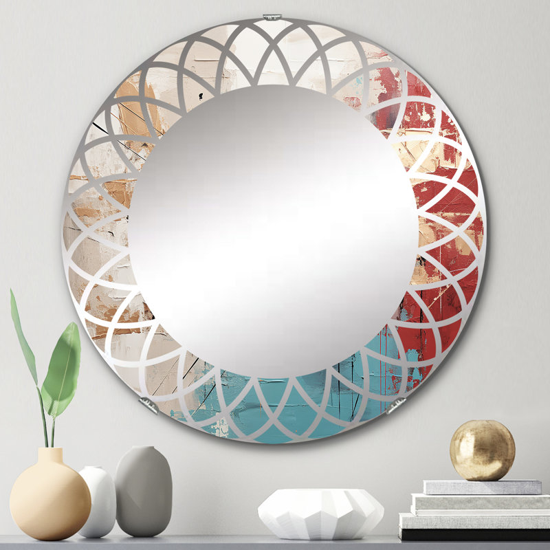 Roylan - Miroir mural moderne rond, 24 po x 24 po