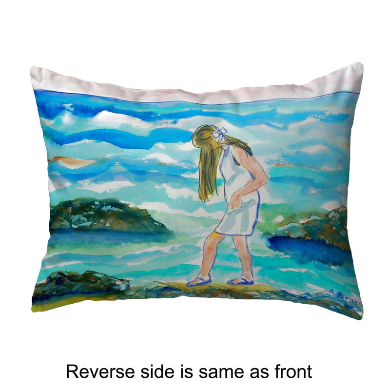  Housse et insert de coussin rectangulaire d'extérieur Mia on the Rocks, H 11 po x l 14 po x P 5 po