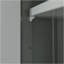 Armoire de rangement d'angle grise avec tablette réglable-436941139