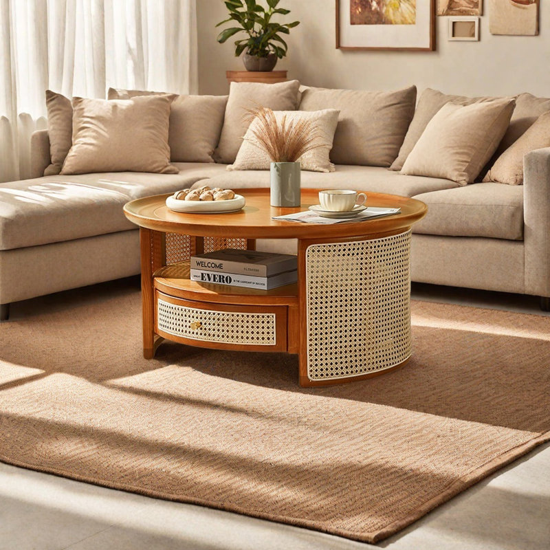 Table basse Nordic, Brun