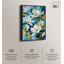 «Flowers In Serenity», art mural abstrait floral bleu par Art Remedy-104344016-104343929