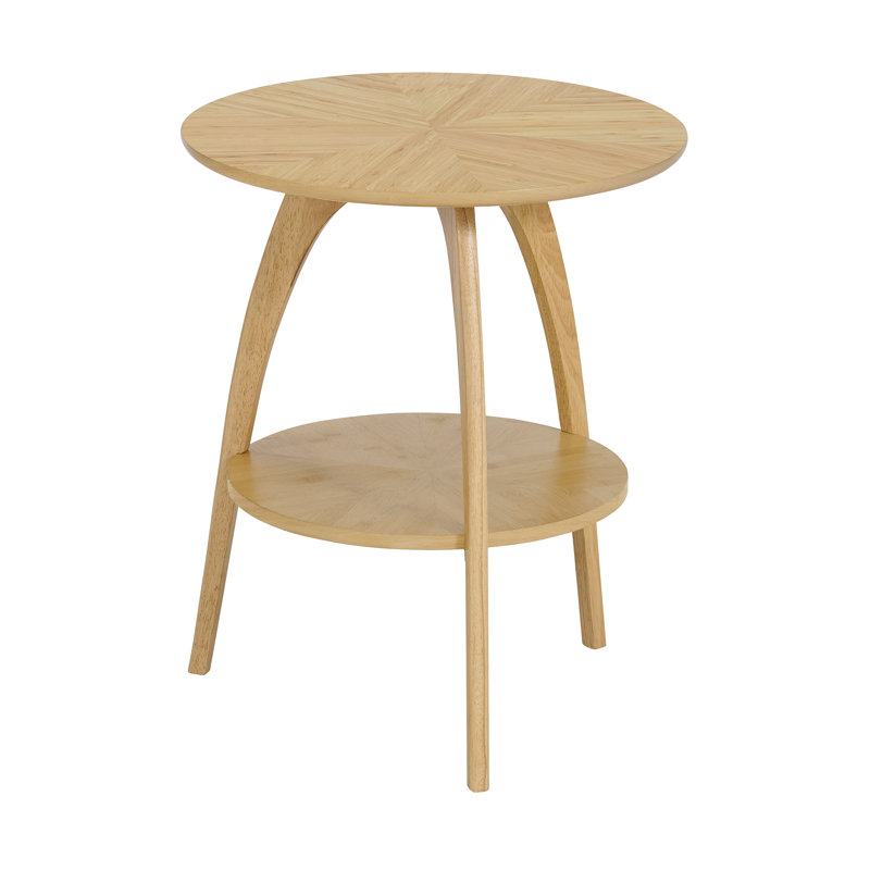 Atreu Three Leg End Table with Storage, Bamboo