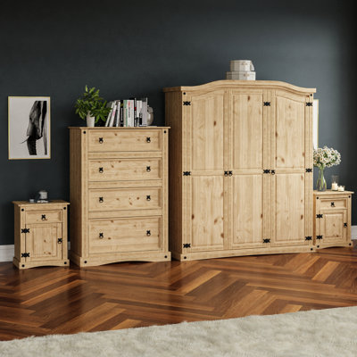 Harold Solid Wood Piece Bedroom Set