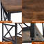 Table d'appoint, brun rustique
