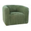 Fauteuil d'appoint pivotant incurvé en velours côtelé Wakenda-412469399