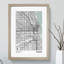 Map Chicago USA - Picture Frame Graphic Art-62802459-62802463