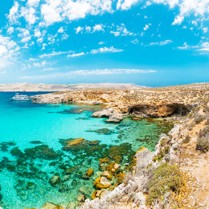 Blue Lagoon - Wrapped Canvas Print, 76cm H x 76cm W