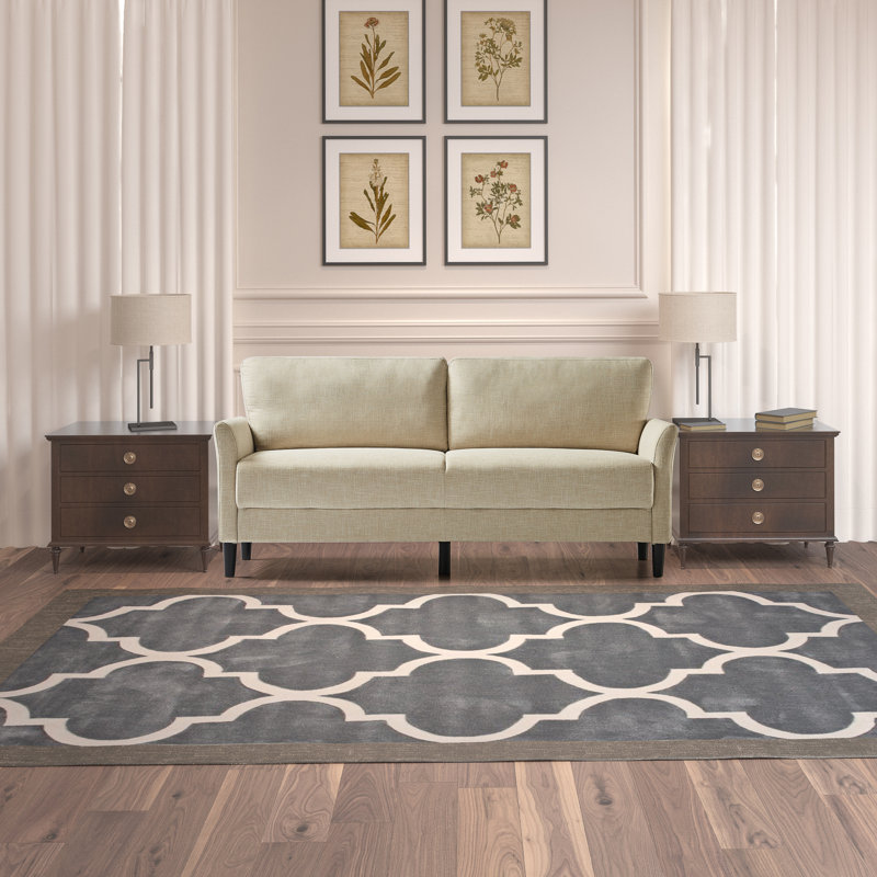 Canapé à accoudoirs évasés 75,38 po Asiha, Beige