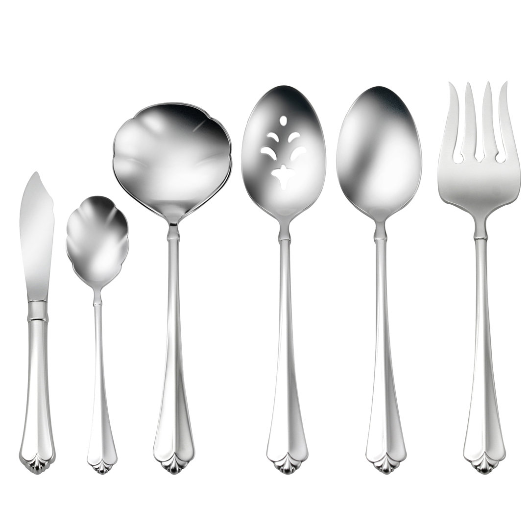 Oneida Juilliard 6 Piece Flatware Serving Set, 18/10 Stainless Steel Oneida