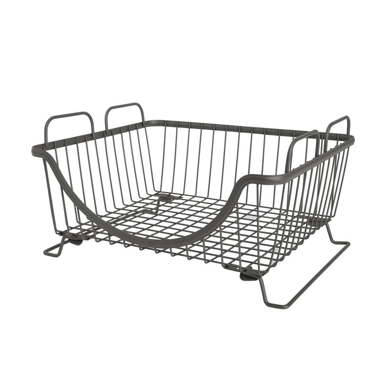 Panier en métal empilable Albie, 6,5" H x 12,75" L x 10,75" D