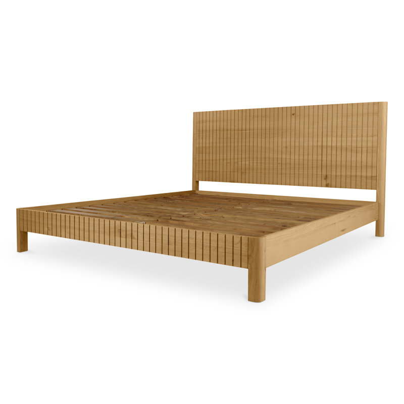 Povera Upholstered Bed, Natural, Queen