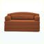 Causeuse convertible 2 places en velours côtelé Canapé-lit futon convertible (orange)-133235360-133235372