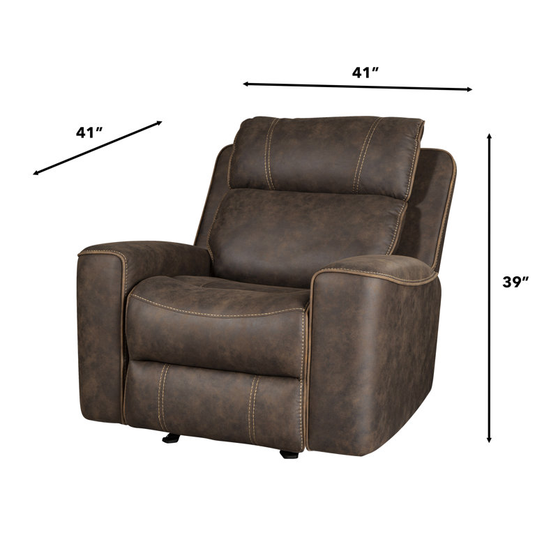 Boletice Chocolate Rocker Recliner