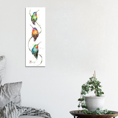 Reproduction d’art sur toile « Hummers on a Vine » par Dean Crouser