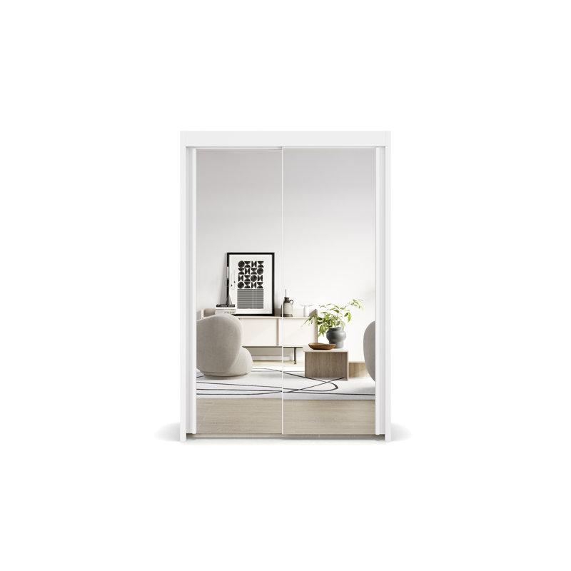 Imperial 2 Door Sliding Wardrobe, 223cm H x 151cm W x 65cm D, Alpine white