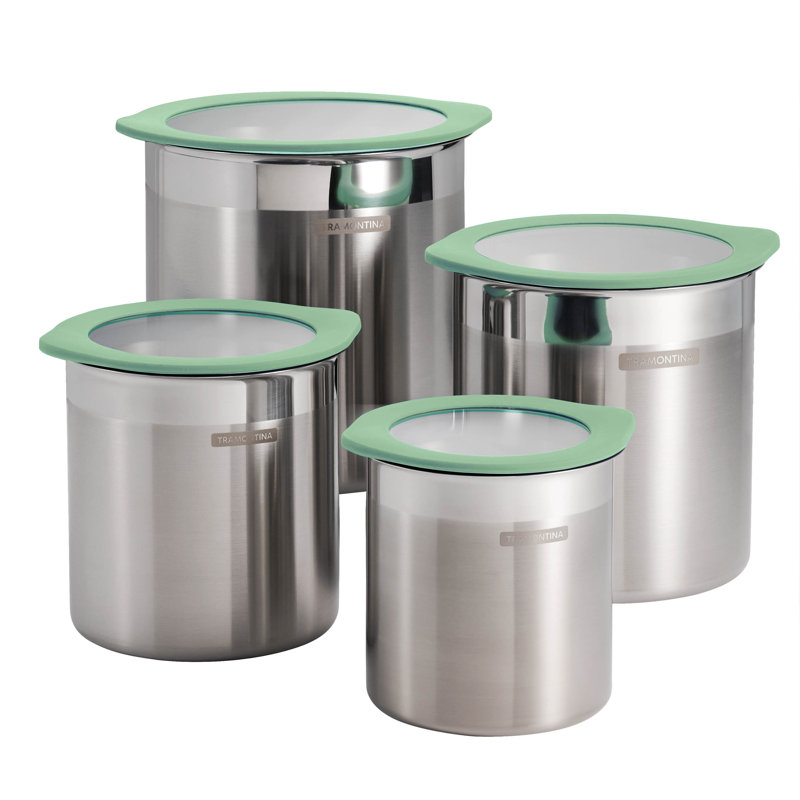 Ensemble de pots de cuisine 4 pièces, Vert menthe