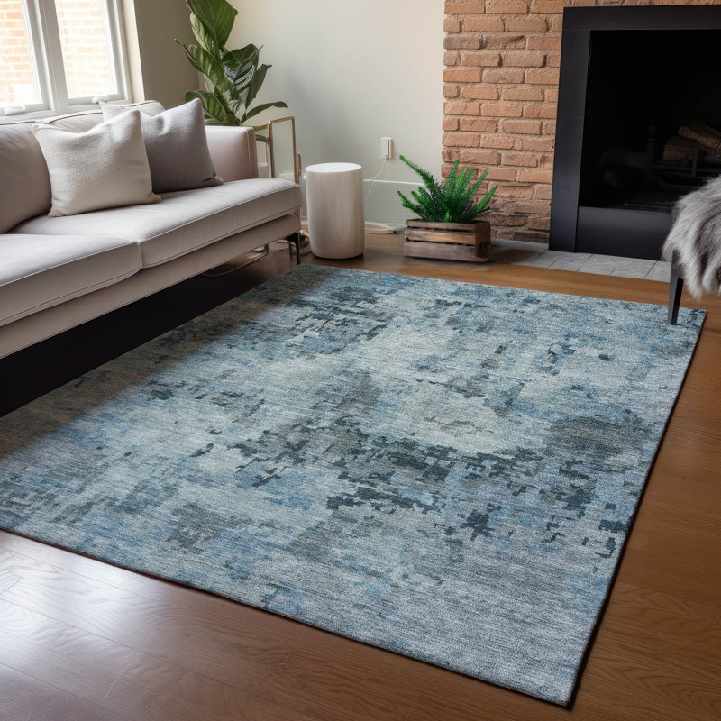 Machine Washable Indoor/Outdoor Earleville ACN2360 Casual Rug, Rectangle 8' x 10'