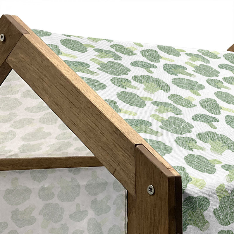Niche pour chien en bois, H 25,59 po x l 29,53 po x P 21,65 po