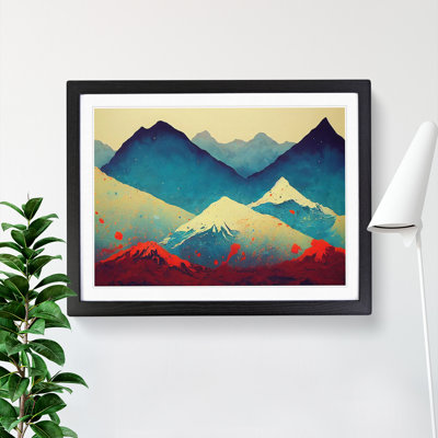 Splendid Painted Mountains - Framed Print