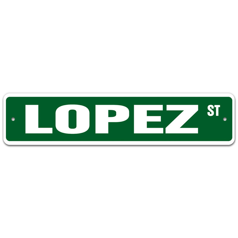 Plaque de rue Hollington, H 8 po x l 36 po x P 0,1 po