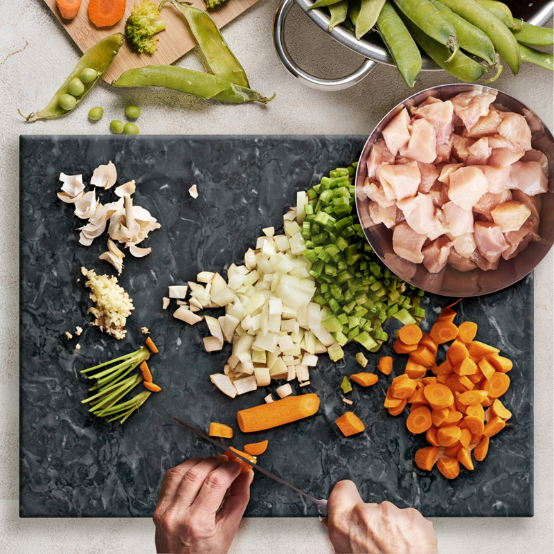 Marble Cutting Board, Black