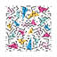 90's Dizzy Funky Colorful Pattern par Tobias Fonseca - impression d'art graphique-52877979-52877980-52877981