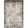 Machine Woven Polyester Area Rug in Cream/Gray