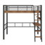 Lit mezzanine en métal avec bureau intégré-1569788057