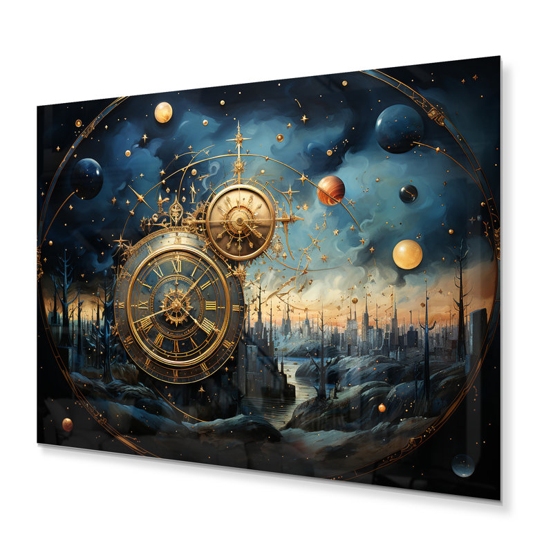 Astrologie, carte cosmique, art mural, H 12 po x l 20 po x P 1 po