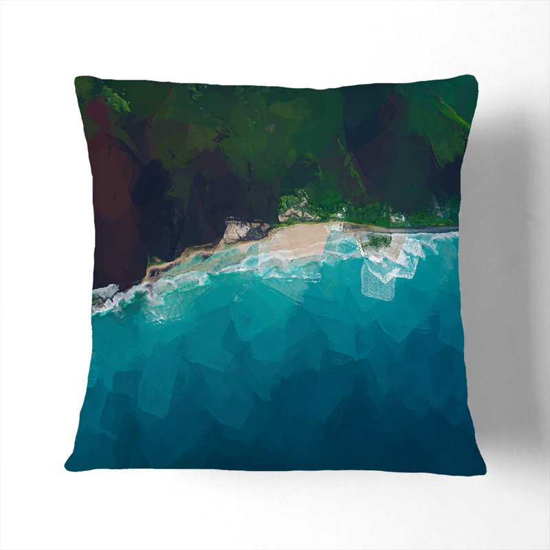 Abstract Square Throw Cushion, 55 x 55 cm