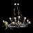 12 - Light Dimmable Geometric Chandelier Tree Like Lamp