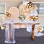Chemin de table 4 pièces 28 x 79 pouces perle blanche