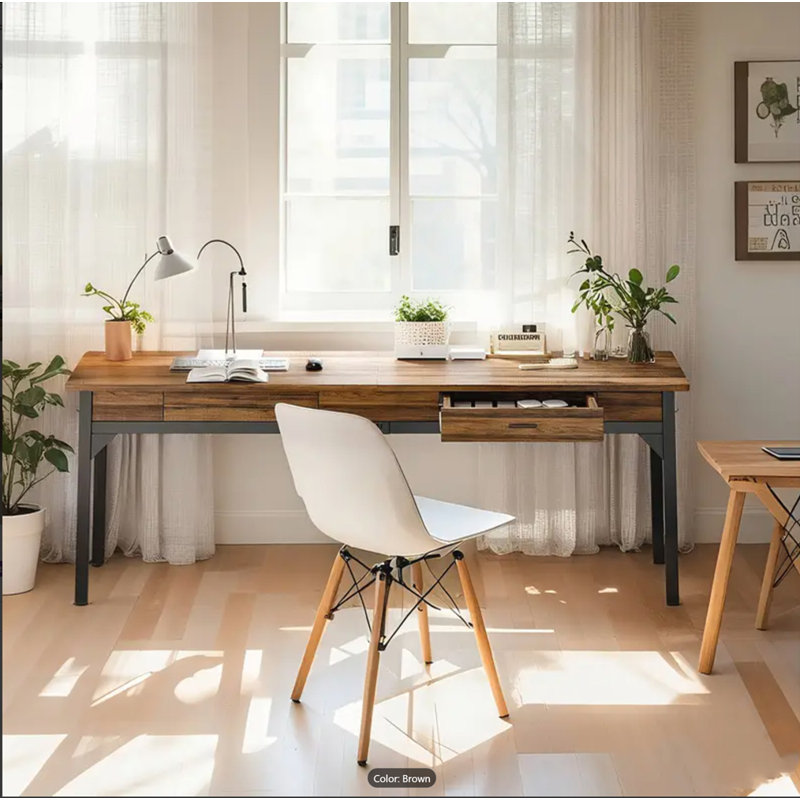78.7" Extra Long Double Office Desk