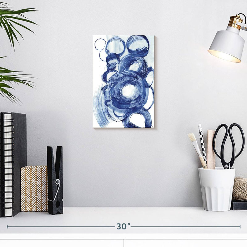 Étude du cercle bleu Avery II, H 12 po x l 8 po