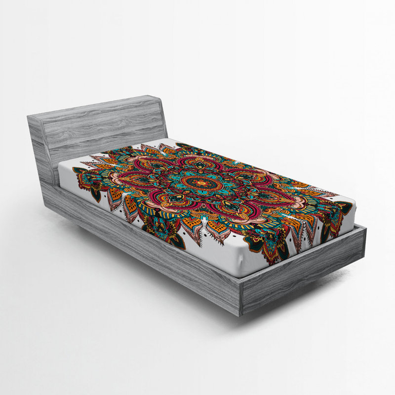 Drap-housse mandala, Drap-housse de taille simple