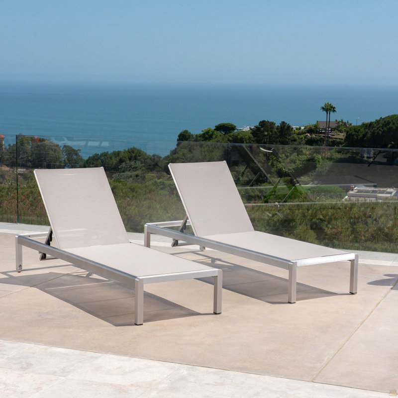 Chaise Lounge, Gray, Gray