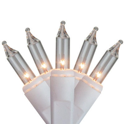 70Ct Clear Mini Replacement Christmas Lights With Clips For 3-D Frames