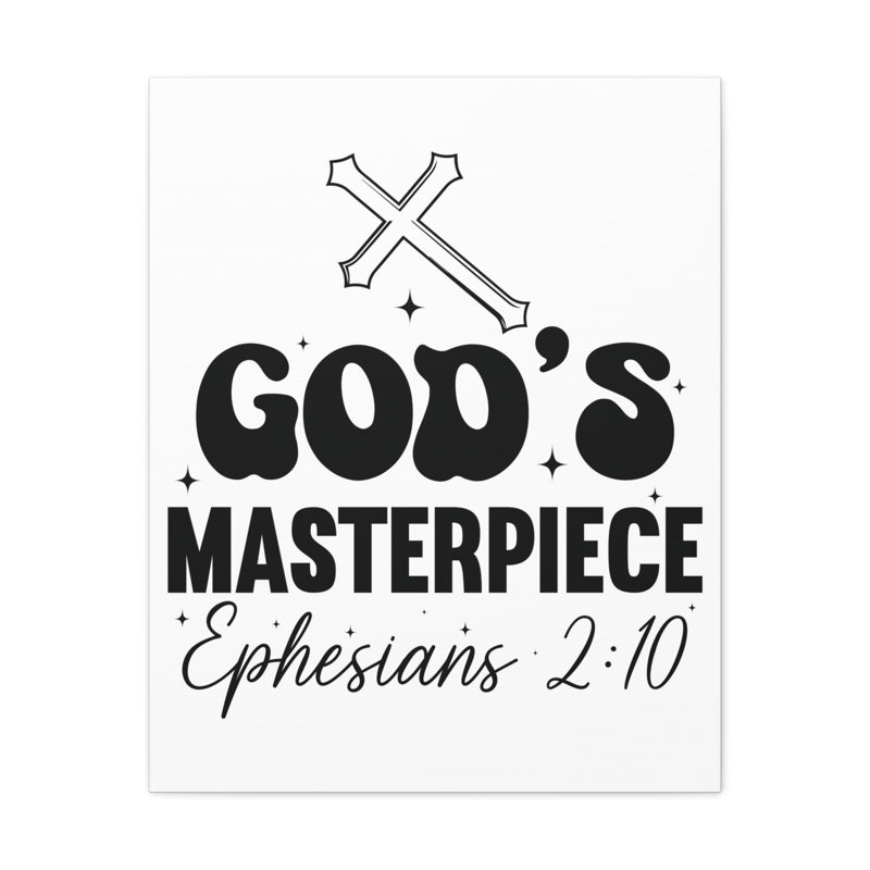 Trinx Scripture Walls Ephesians 2:10 You are God's Masterpiece Bible Verse Canvas Christian