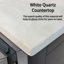 Ensemble de meuble-lavabo double blanc D 22 po, comptoir en quartz blanc et robinet-1753941847-1753941843