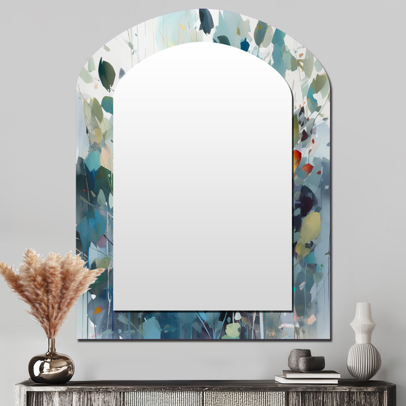 Miroir mural Green Leaf Foliage III, 43 po x 33 po