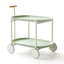 Lune chariot de rangement (vert) Nordic Internet célébrité chariot mobile cuisine simple tablette de rangement double canapé de salon