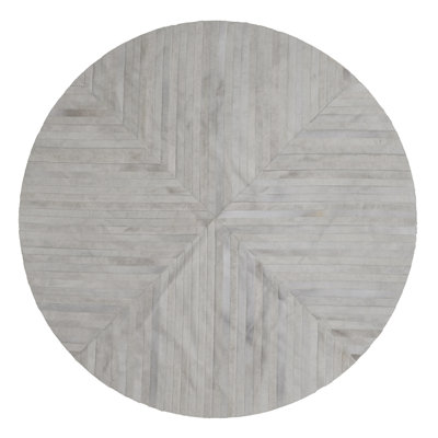 Tapis intérieur / extérieur rayé en cuir tissé à plat La Quinta