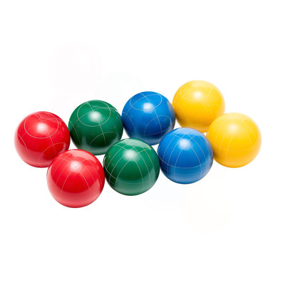 Bocce Ball Set Bocce Ball Game Set 90 Mm 8 Resin Balls 4 Colors For Beach