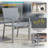 5-Piece Outdoor Dining Set, 4-Person Outdoor Table and Chairs with Rectangular HDPS Top & Weather-Resistant Metal Frame, All-Weather Patio Dining Set for Backyard, Deck, Garden-516156724