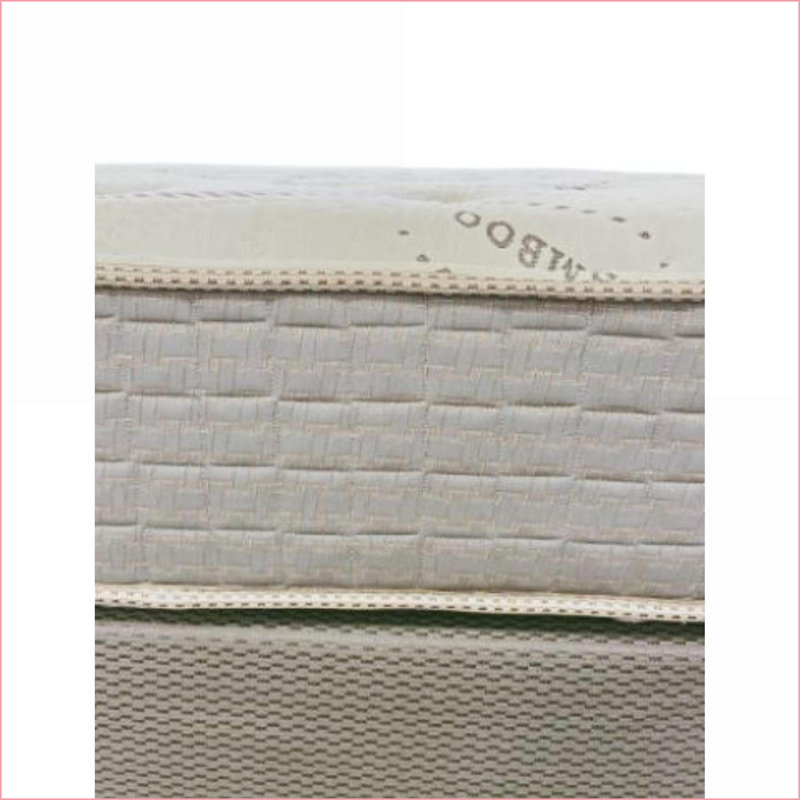 Mattresses 13.5'' Full Two Sided Plush DreamFlex Mattress with Bamboo CoolTouch Cover | Foam+Spring | Light Gray, Full