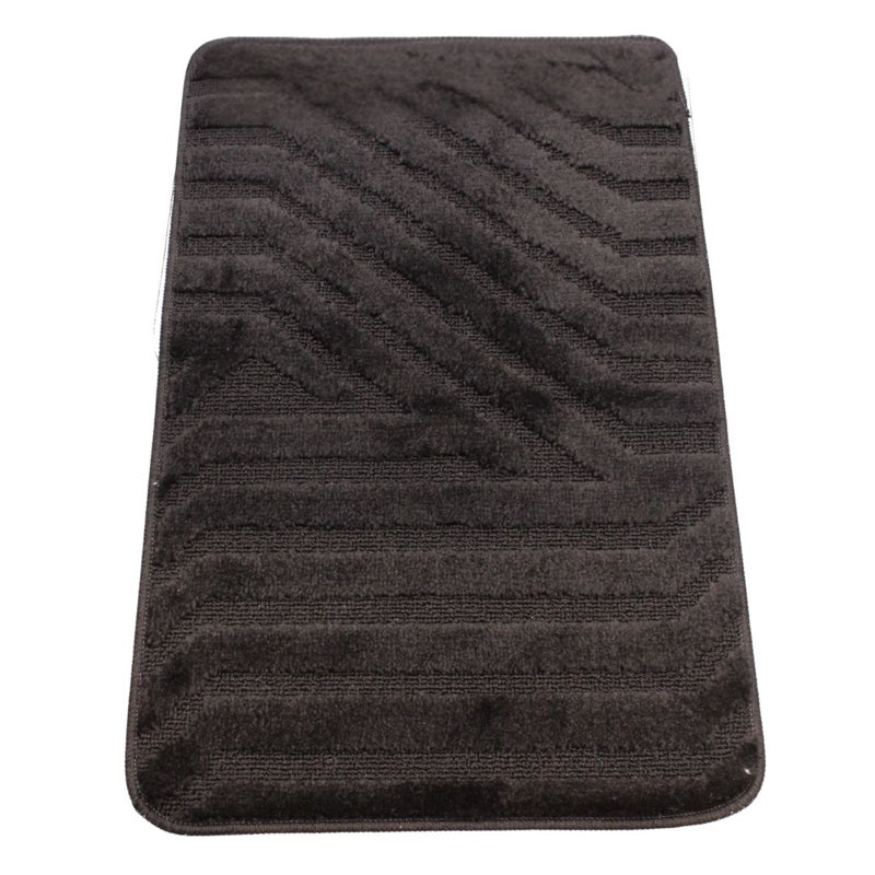 Polypropylene Plastic Bath Mat, Black
